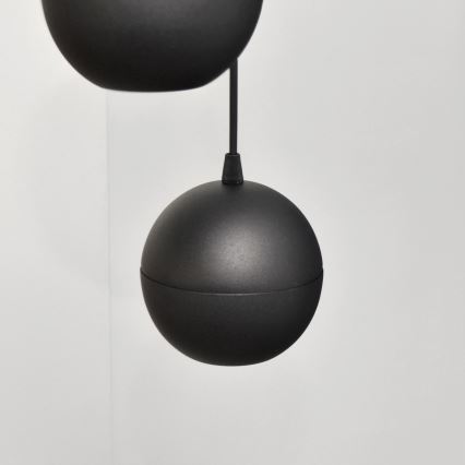 LED-Hängeleuchte an Schnur MIDWAY 4xGU10/4,8W/230V schwarz