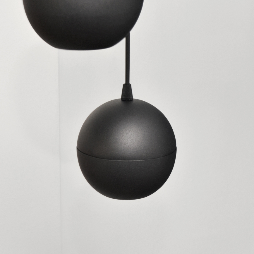 LED-Hängeleuchte an Schnur MIDWAY 4xGU10/4,8W/230V schwarz