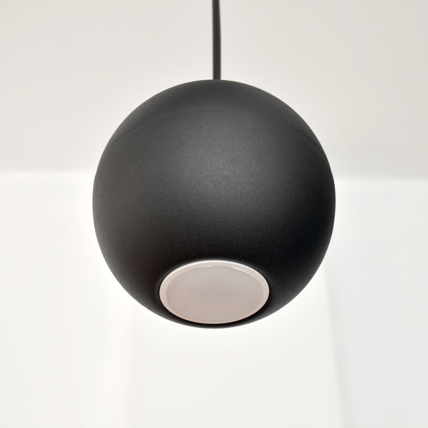 LED-Hängeleuchte an Schnur MIDWAY 4xGU10/4,8W/230V schwarz