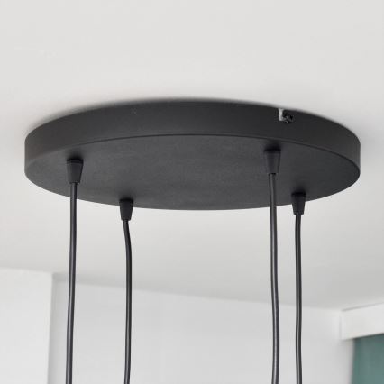 LED-Hängeleuchte an Schnur MIDWAY 4xGU10/4,8W/230V schwarz