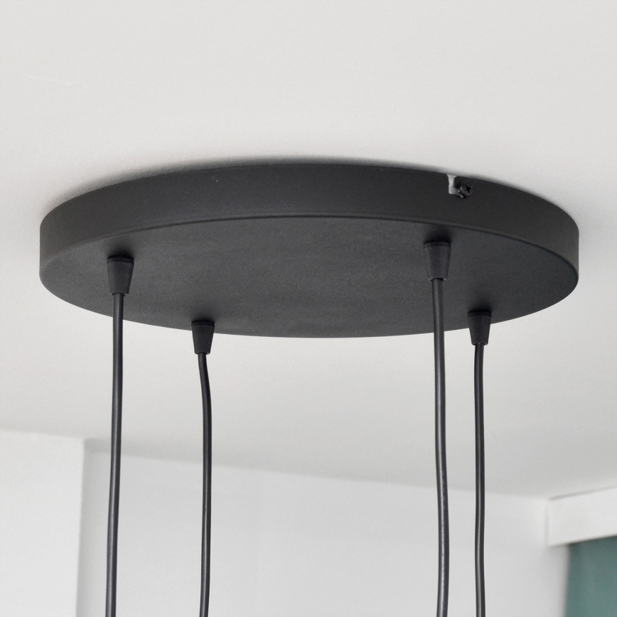 LED-Hängeleuchte an Schnur MIDWAY 4xGU10/4,8W/230V schwarz