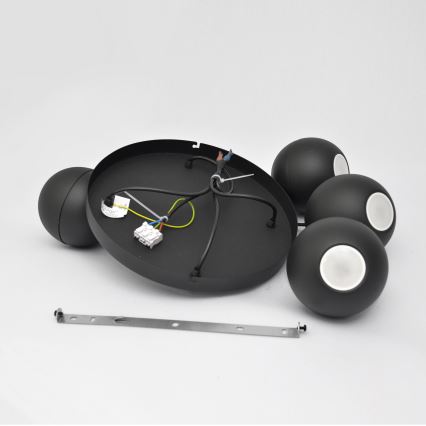 LED-Hängeleuchte an Schnur MIDWAY 4xGU10/4,8W/230V schwarz