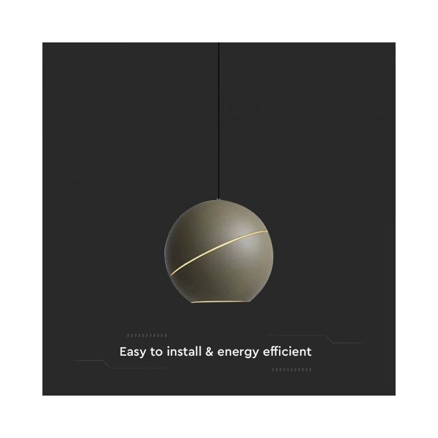 LED-Hängeleuchte an Schnur Touch LED/8,5W/230V 3000K grau