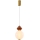 LED-Hängeleuchte an Stahlseil FLORES LED/7W/230V gold/braun