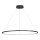 LED-Hängeleuchte an Stahlseil SATURNO LED/57W/230V Ø 100 cm IP44 schwarz