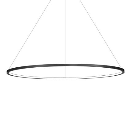 LED-Hängeleuchte an Stahlseil SATURNO LED/57W/230V Ø 100 cm IP44 schwarz