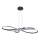 LED-Hängeleuchte an Stahlseil VIOLIN LED/40W/230V, schwarz