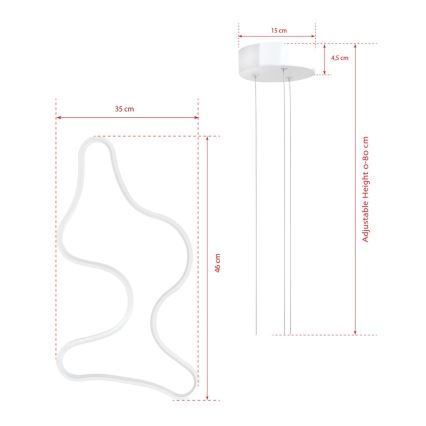 LED Hängeleuchte ARTISAN LED/36W/230V 4000K weiß