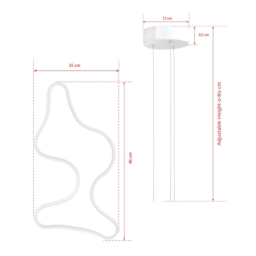 LED Hängeleuchte ARTISAN LED/36W/230V 4000K weiß