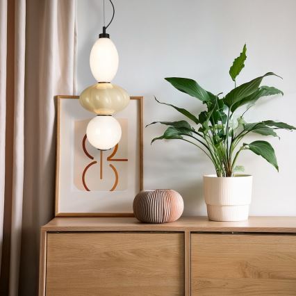LED-Hängeleuchte ASCOLI LED/18W/230V d 20 cm beige