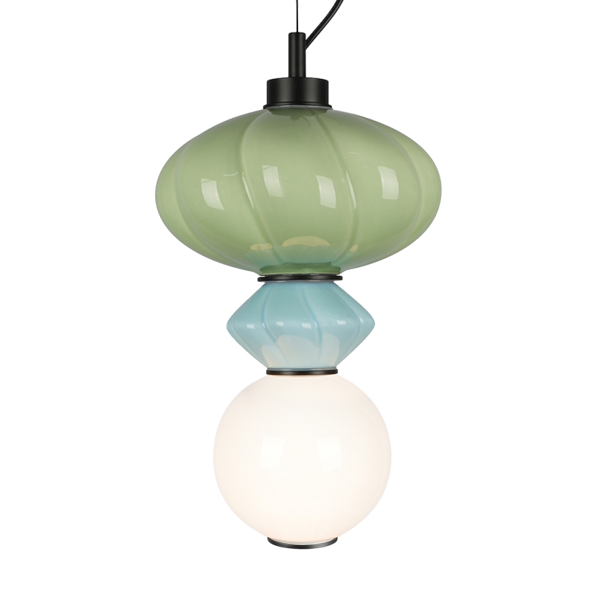 LED-Hängeleuchte ASCOLI LED/8W/230V d 20 cm grün/blau