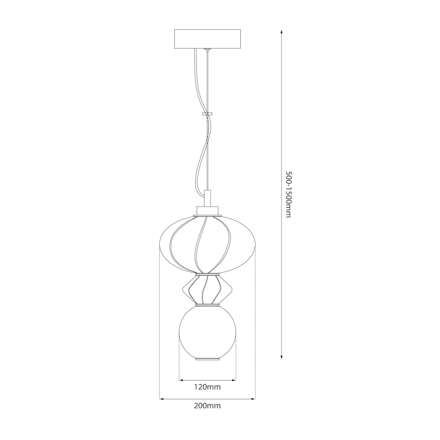 LED-Hängeleuchte ASCOLI LED/8W/230V d 20 cm grün/blau