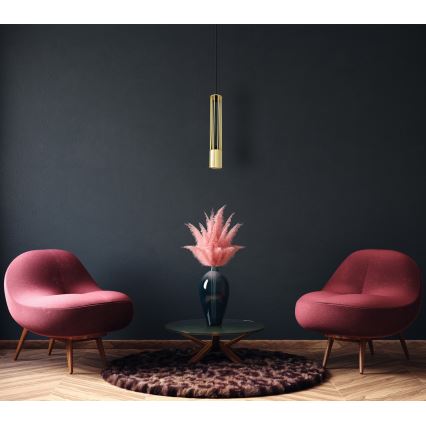 LED Hängeleuchte BARS 1xGU10/4,8W/230V gold