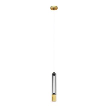 LED Hängeleuchte BARS 1xGU10/4,8W/230V schwarz/gold