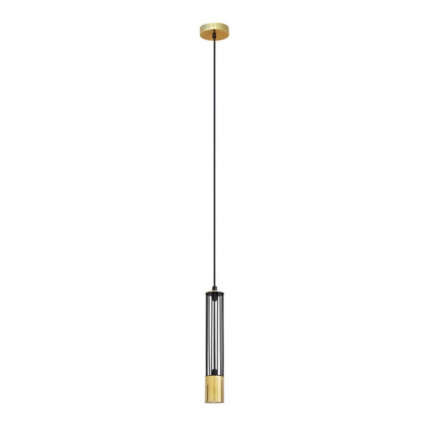LED Hängeleuchte BARS 1xGU10/4,8W/230V schwarz/gold