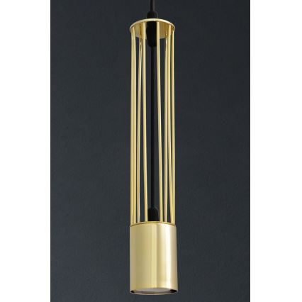 LED Hängeleuchte BARS 3xGU10/4,8W/230V gold