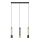 LED Hängeleuchte BARS 3xGU10/4,8W/230V schwarz/gold