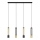 LED Hängeleuchte BARS 4xGU10/4,8W/230V schwarz/gold