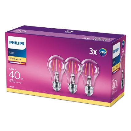 LED Hängeleuchte BASKET 3xE27/4,3W/230V