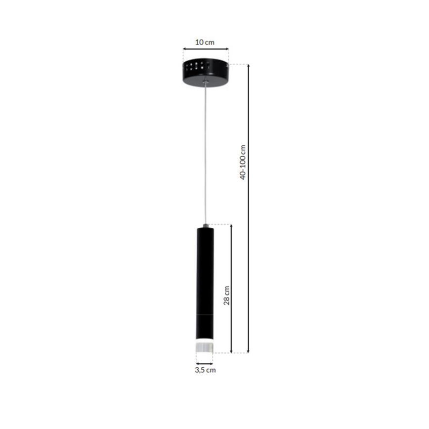 LED Hängeleuchte CARBON LED/5W/230V