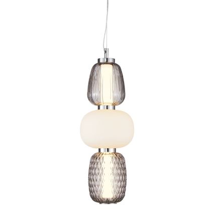 LED-Hängeleuchte CARO LED/28W/230V glänzendes Chrom