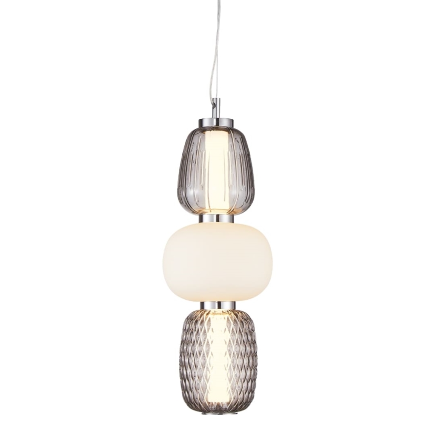 LED-Hängeleuchte CARO LED/28W/230V glänzendes Chrom