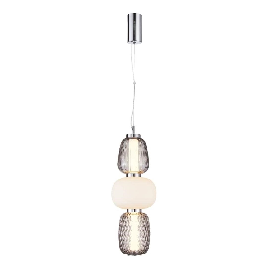 LED-Hängeleuchte CARO LED/28W/230V glänzendes Chrom