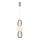 LED-Hängeleuchte CARO LED/28W/230V glänzendes Chrom