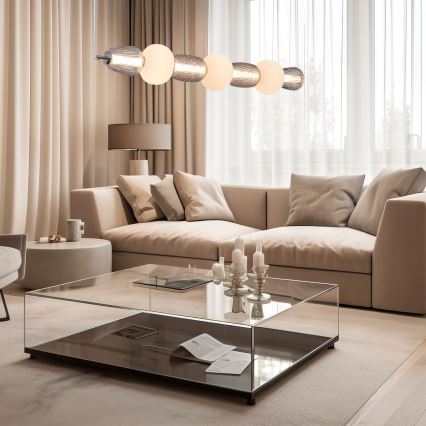 LED-Hängeleuchte CARO LED/42W/230V glänzendes Chrom