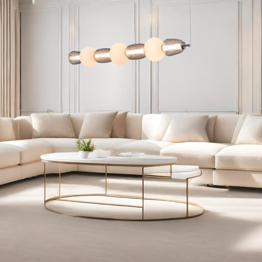 LED-Hängeleuchte CARO LED/42W/230V glänzendes Chrom