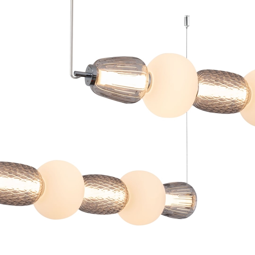 LED-Hängeleuchte CARO LED/42W/230V glänzendes Chrom