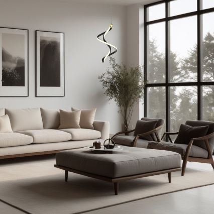 LED-Hängeleuchte COLIA LED/19W/230V schwarz/golden