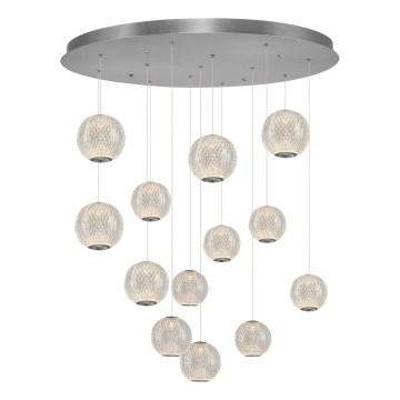 LED Hängeleuchte CREMONA 13xLED/5W/230V 3000K matt verchromt