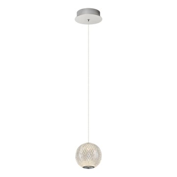 LED Hängeleuchte CREMONA 1xLED/5W/230V 3000K matt chrom