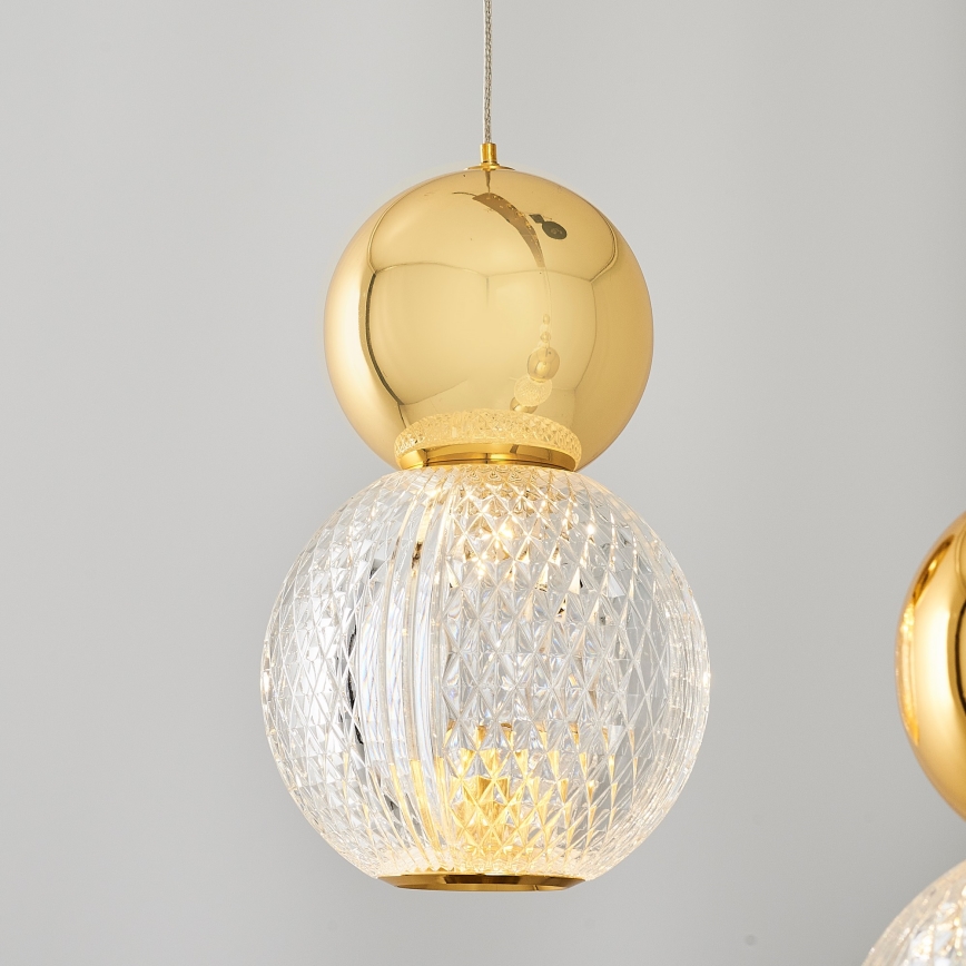 LED Hängeleuchte CREMONA LED/27W/230V 3000K gold