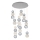 LED Hängeleuchte CREMONA LED/51W/230V 3000K matt chrom