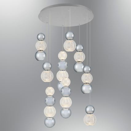 LED Hängeleuchte CREMONA LED/51W/230V 3000K matt chrom