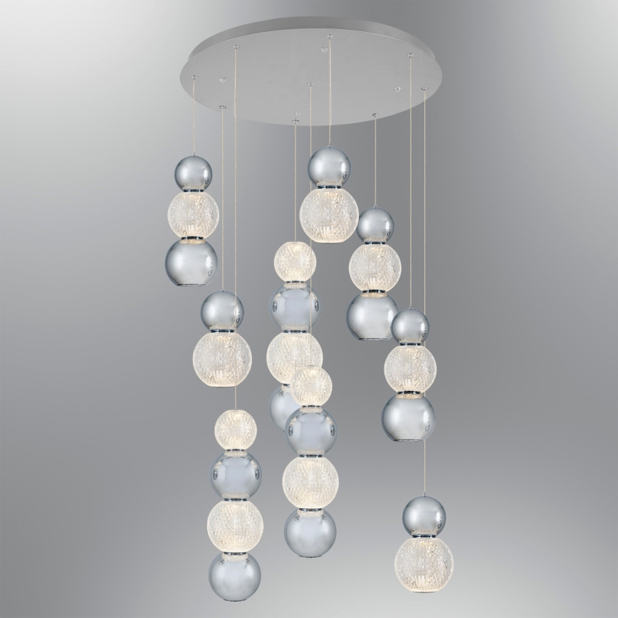 LED Hängeleuchte CREMONA LED/51W/230V 3000K matt chrom