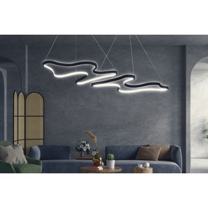 LED Hängeleuchte DUPLE ARTISAN LED/80W/230V 6500K schwarz