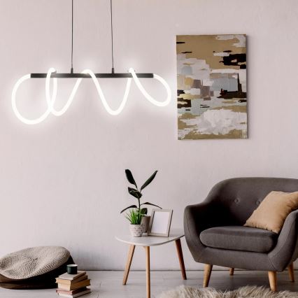 LED-Hängeleuchte EMMA LED/38W/230V schwarz