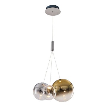 LED Hängeleuchte ENNA 3xG9/5W/230V 3000K smoky/gold