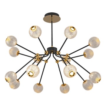 LED Hängeleuchte GELA 16xLED/5W/230V 3000K schwarz/gold