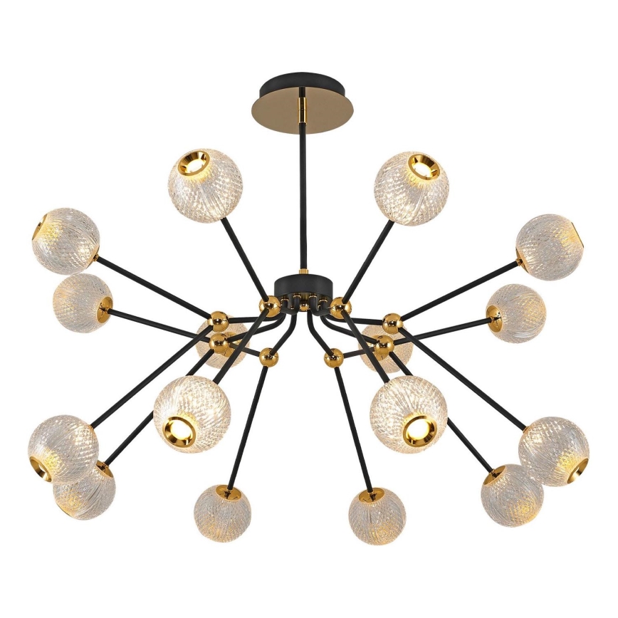 LED Hängeleuchte GELA 16xLED/5W/230V 3000K schwarz/gold