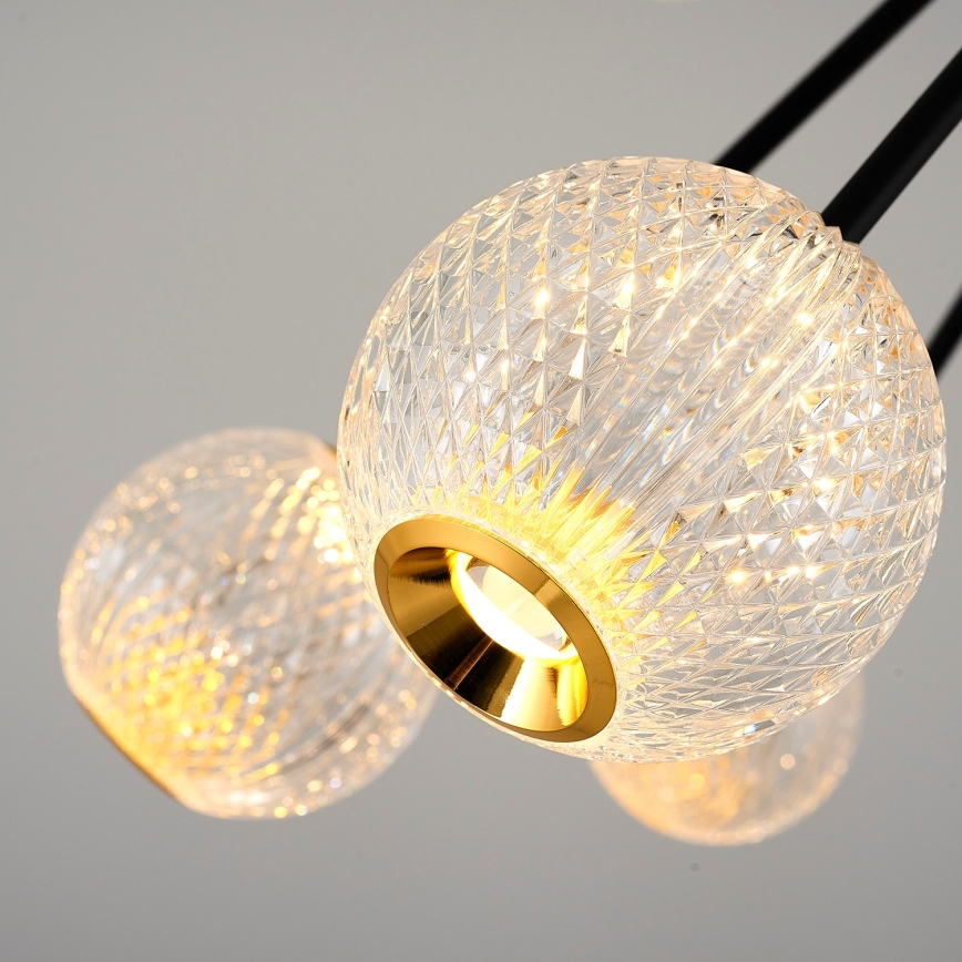 LED Hängeleuchte GELA 16xLED/5W/230V 3000K schwarz/gold
