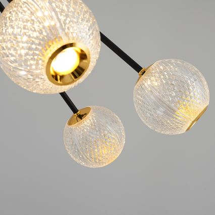 LED Hängeleuchte GELA 16xLED/5W/230V 3000K schwarz/gold