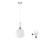 LED Hängeleuchte HARMA 1xE27/60W/230V Ø 20 cm in mattem Chrom/Weiß