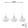 LED Hängeleuchte HARMA 3xE27/60W/230V matt chrom/weiß