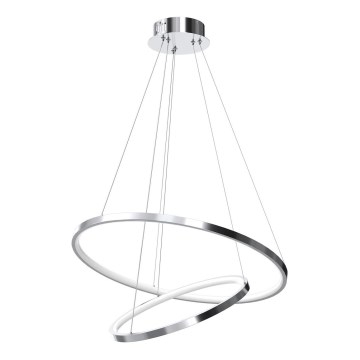 LED-Hängeleuchte HOOP LED/51W/230V d 60 cm 4000K glänzendes Chrom