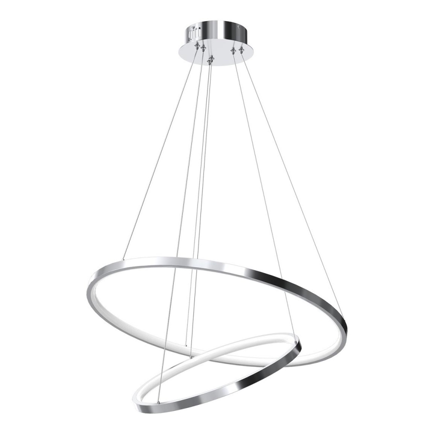 LED-Hängeleuchte HOOP LED/51W/230V d 60 cm 4000K glänzendes Chrom