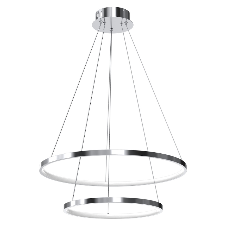 LED-Hängeleuchte HOOP LED/51W/230V d 60 cm 4000K glänzendes Chrom